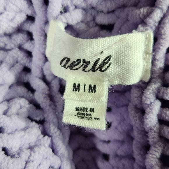 AERIE Chunky Quarter Zip Sweater (M) - Picture 5 of 7